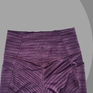 ATHLETA Womens Salutation Stash Pocket II Capri Leggings, Size S